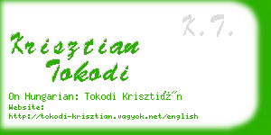 krisztian tokodi business card